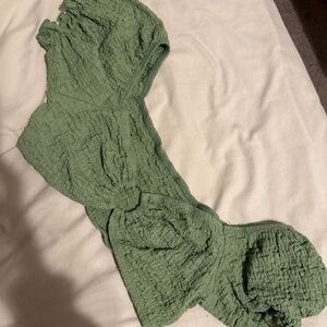 SHEIN- crop top and maxi skirt